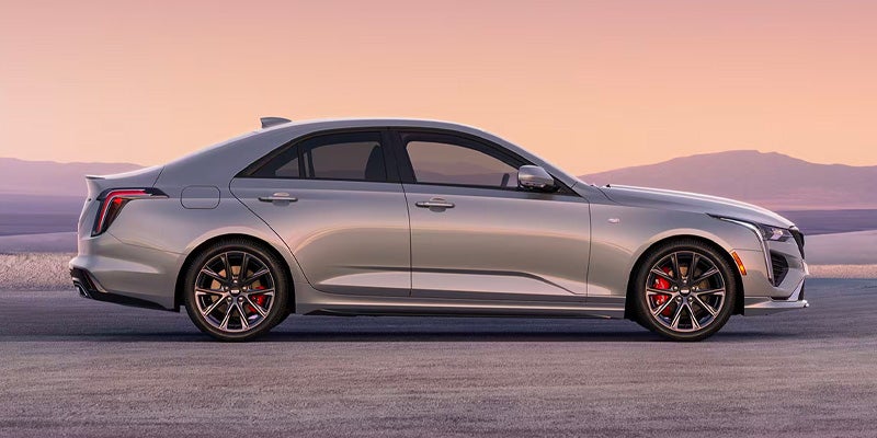 Check out Cadillac CT4 parked near mountains