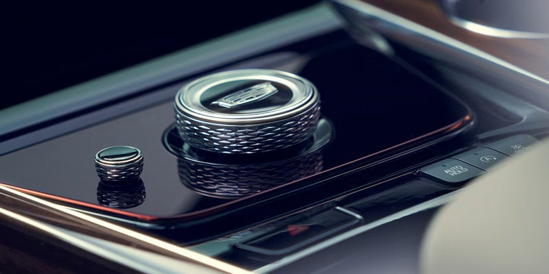 Interior control knob in the 2026 Cadillac Escalade